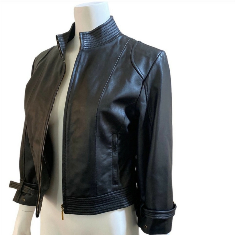 ARDEN B. - Vintage Style Moto Leather Jacket